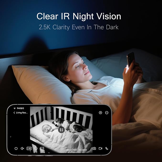 2.5K Pet Camera Indoor with Phone App, Dog/Cat Camera | 4MP Indoor Camera - Image 4