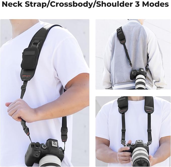 K&F CONCEPT Camera Neck Strap for Photographers, Soft Neoprene Adjustable - Image 5