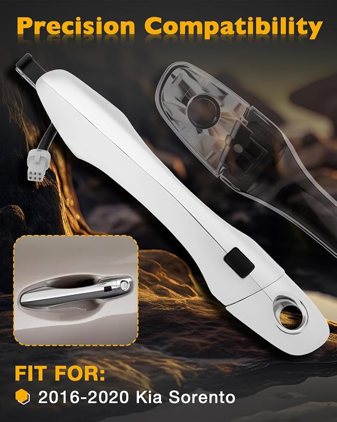 Front Left Handle w/Smart Keyless Entry System, Compatible - Image 2
