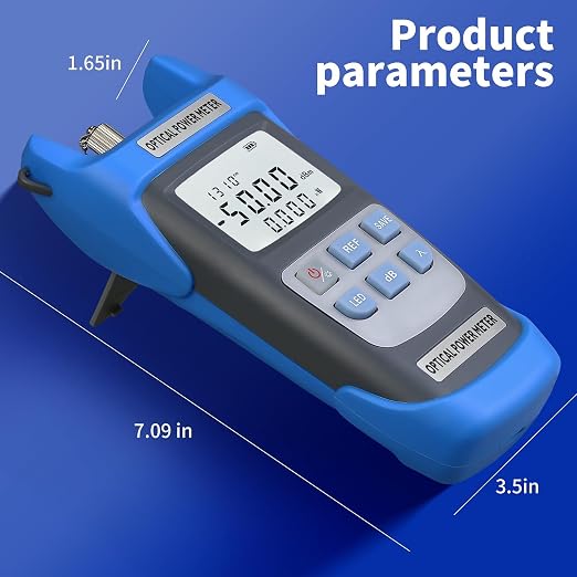 2-Piece Rechargeable high-Precision Optical Power Meter A-C510A Fiber Tester & - Image 6