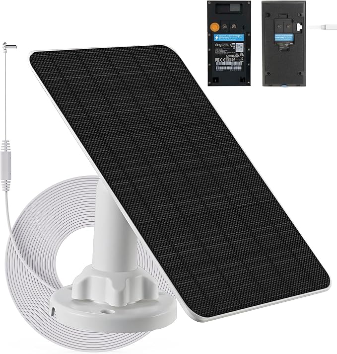 3W Solar Panel with Built-in 4000mAh Battery, Micro-USB Port, 13.2ft Charging by Inspirationlightsupyourlife