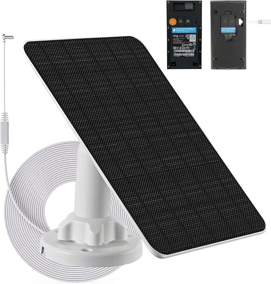 3W Solar Panel with Built-in 4000mAh Battery, Micro-USB Port, 13.2ft Charging by Inspirationlightsupyourlife