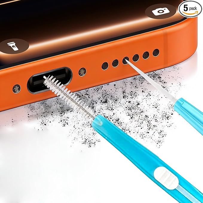 5pcs Cell Phone Cleaning Kit Dual Side Multifunction Tools Anti-Clogging Nylon by Unknown