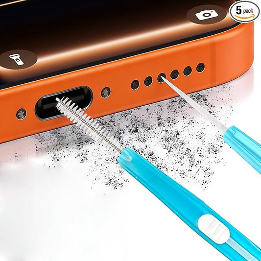 5pcs Cell Phone Cleaning Kit Dual Side Multifunction Tools Anti-Clogging Nylon by Unknown