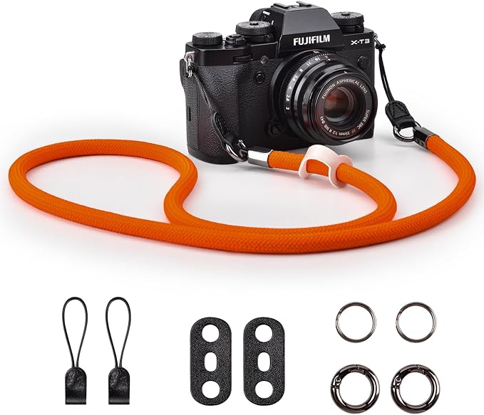 VOVMOEYA Nylon Braided Camera Rope Strap, Camera Neck Shoulder Strap by VOVMOEYA