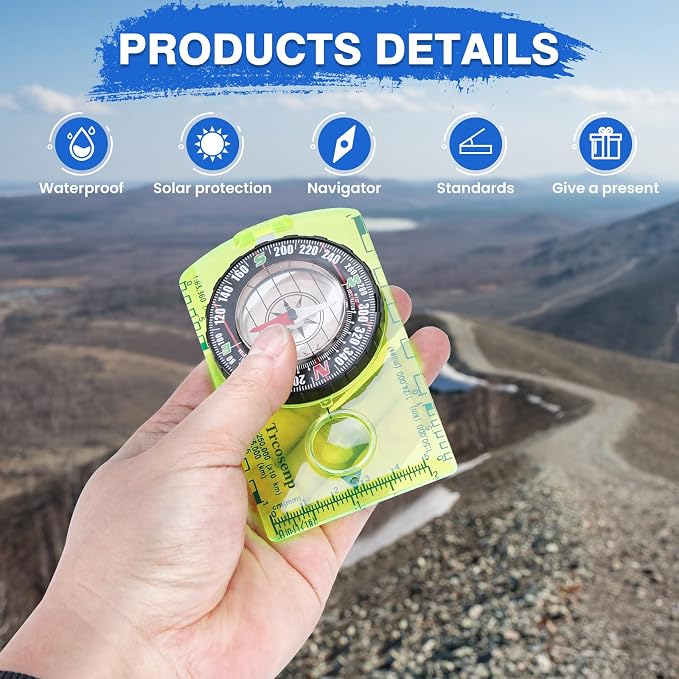 Outdoor Compass with Adjustable Declination, Navigation and Survival. - Image 6