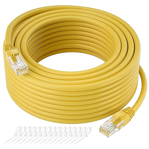 Cat5e Ethernet Cable 200 FT, Long Cat 5e Internet Cable, Standard RJ45 Connector by Kxable
