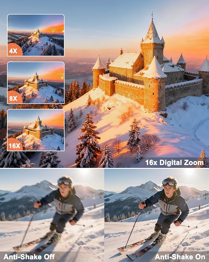 8K Digital Camera for Photography, 88MP WiFi Vlogging Camera for YouTube - Image 6