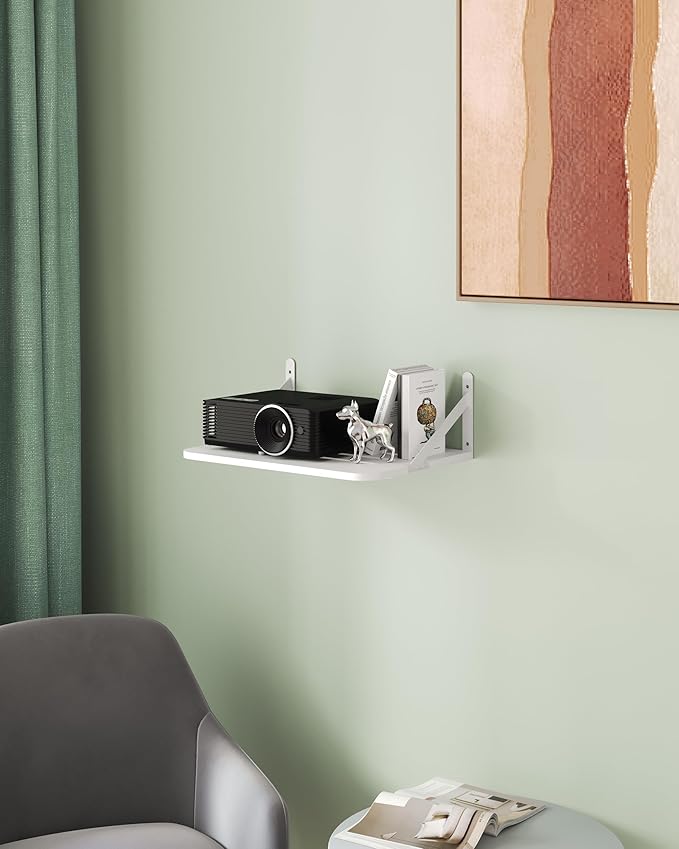 Small Mini Projector Shelf, Modem Shelf, Router Shelf, Floating Projector Wall by AREAJD