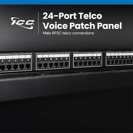 ICC Voice 8P2C Telco Patch Panel - Image 2
