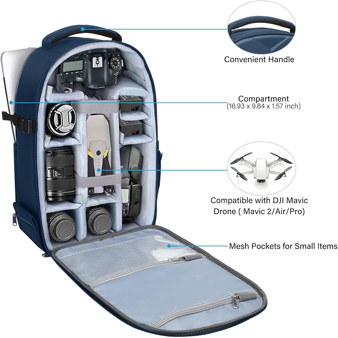 MOSISO Camera Backpack, DSLR/SLR/Mirrorless Photography Camera Bag Waterproof - Image 2