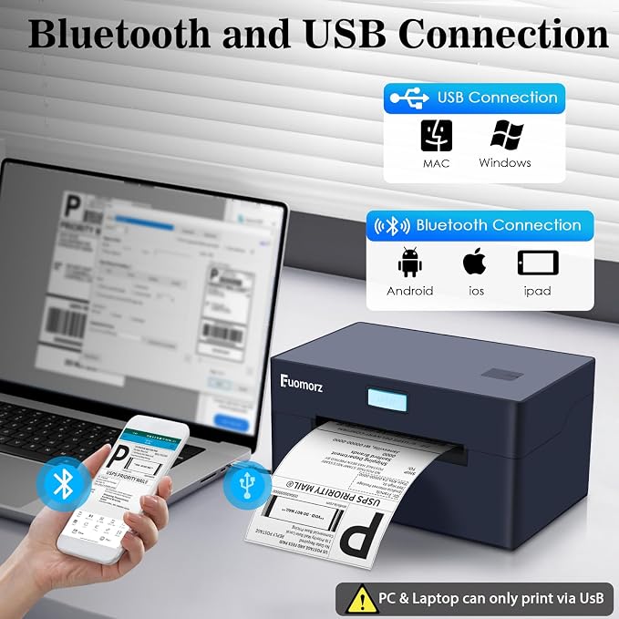 Thermal Shipping Label Printer for Small Businesses，4x6 Wireless Shipping Label - Image 2