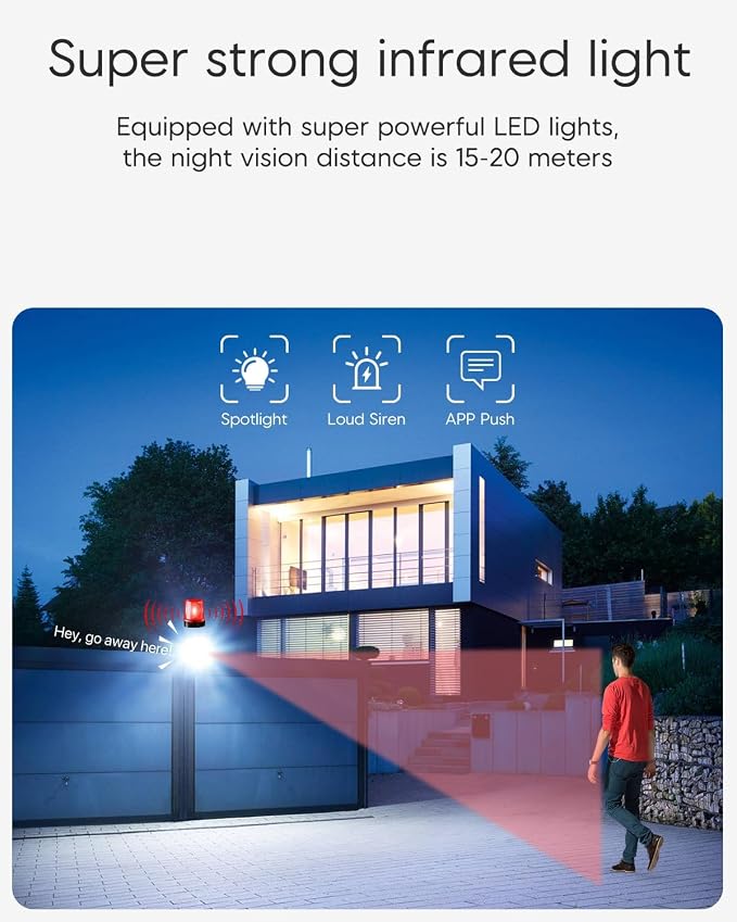 VSTARCAM 4MP Outdoor Security Camera, 360° View, Color Night Vision, PIR Motion - Image 3