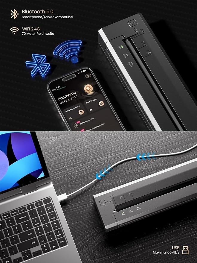 Phomemo G100 Ultra Fast Portable Printers Wireless - Image 6