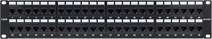 Networx Rackmount 2U 48 Port Network Patch Panel by Networx