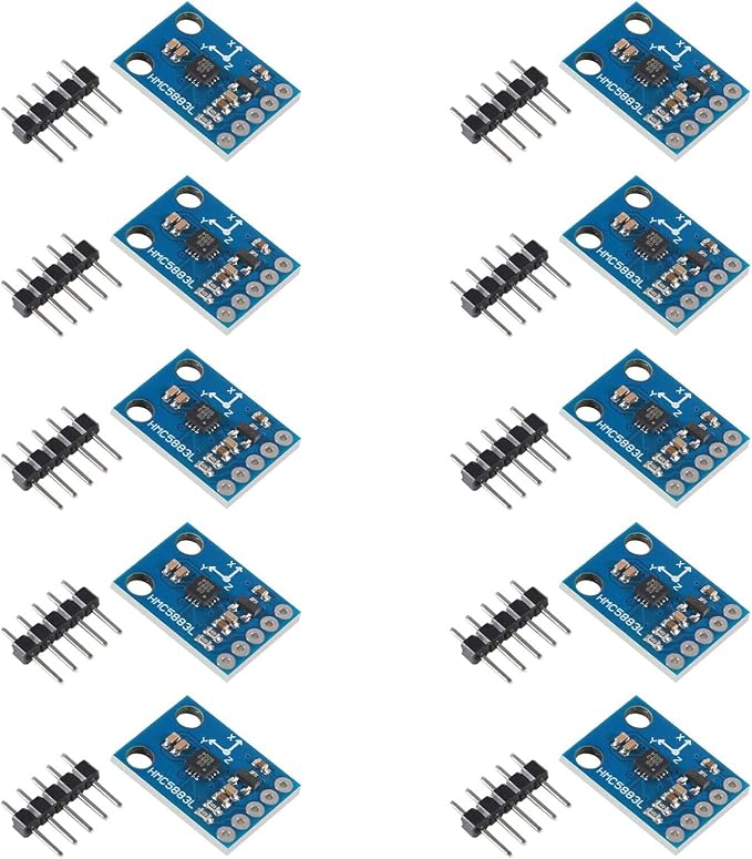 ACEIRMC 10pcs GY-273 QMC5883L 3-Axis Compass Magnetometer Sensor Board Module by ACEIRMC