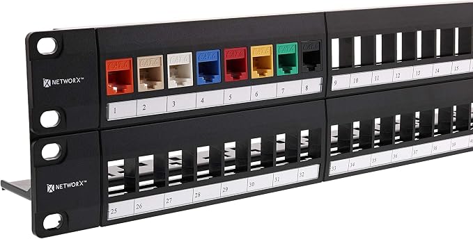 Networx 1U 24-Port Keystone Patch Panel - Image 4