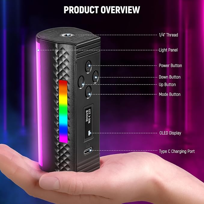 NEEWER Magnetic Handheld Light Wand - Image 9