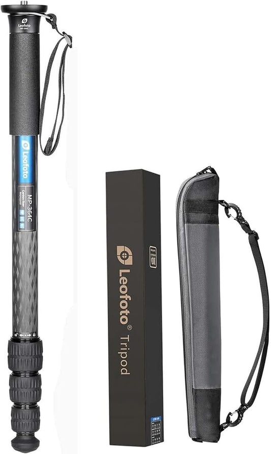 Leofoto MP-364C 67" 4-Section Carbon Fiber Portable Monopod, Lightweight by TAKINGITFURTHER-LEOFOTO