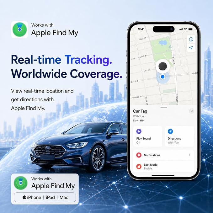GPS Tracker for Vehicles, Magnetic Waterproof Car Tracker, No Monthly fees - Image 3