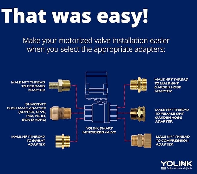 YoLink 1/2" Commercial Grade Smart Motorized Stainless Steel Ball Valve LoRa - Image 3