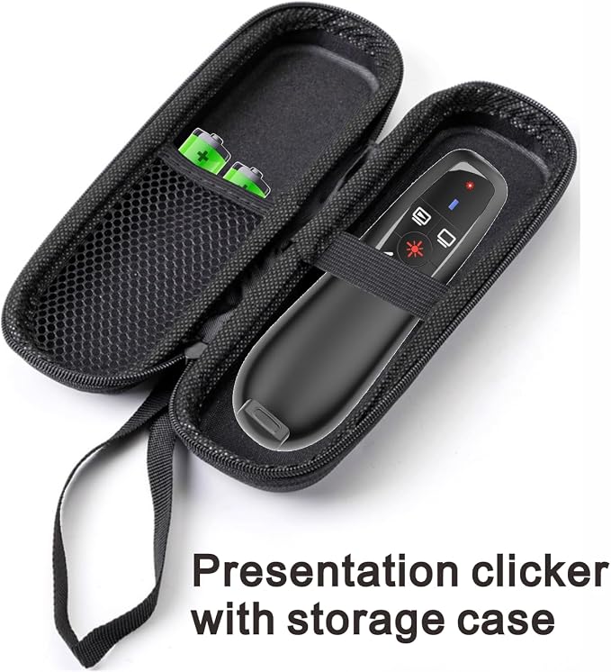 Presentation Clicker with Case Storage, Wireless Presenter Remotes with USB-A&C - Image 3