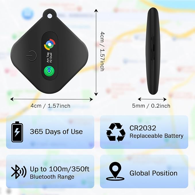 Dual System Bluetooth Tracker for iOS or Android-2 Packs, Compatible - Image 3