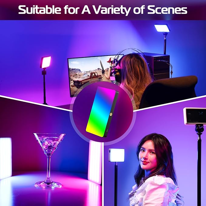 ULANZI LT002 RGB Video Light, Portable LED Camera Light Panel 0-360 Full Color - Image 6