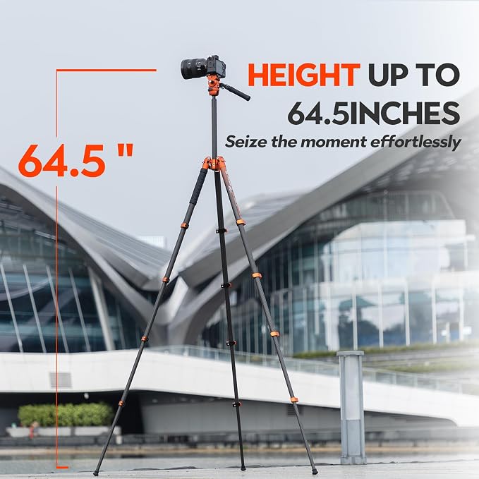 Fotopro X-Airfly Video 64.5 Inch Lightweight Travel Camera Tripod - Image 5