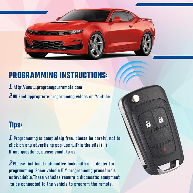 Key Fob Keyless Entry Remote Compatible - Image 3