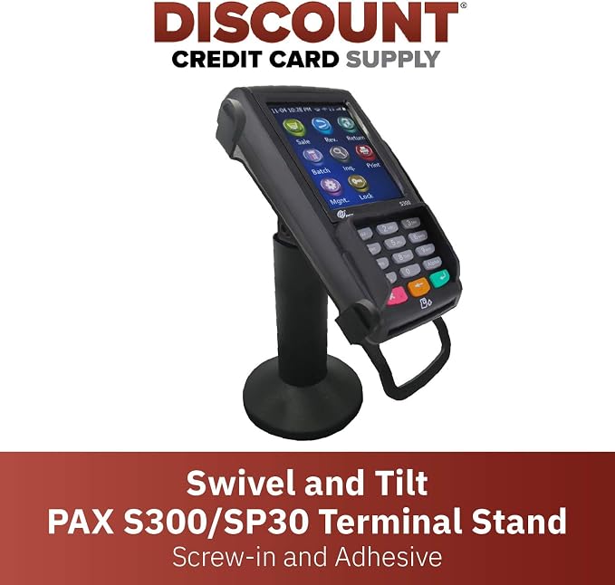 DCCStands Swivel and Tilt Pax S300 & SP30 Terminal Stand, Screw-in and Adhesive - Image 2