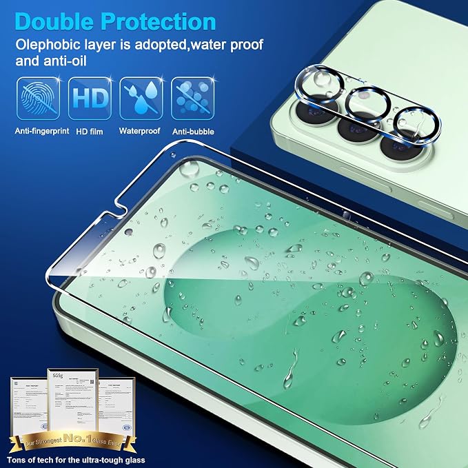 firtstnow 3 Pack for Samsung Galaxy S26 Plus Screen Protector Tempered Glass + - Image 6