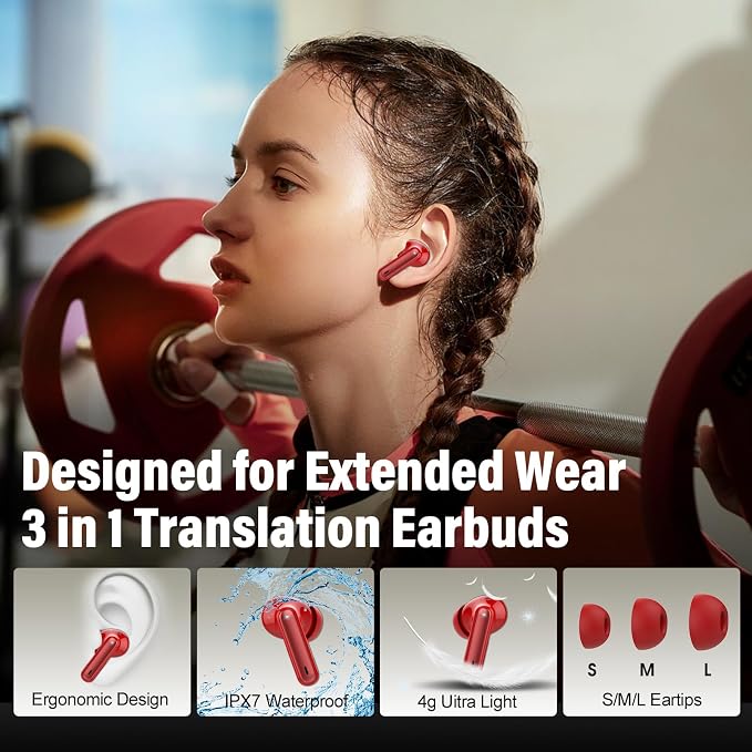 Ai Translation Earbuds Real Time No Subscription, 164 Languages Translator - Image 9