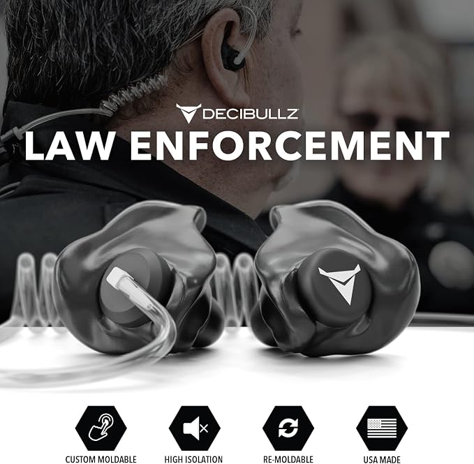 Decibullz Custom Molded Security Radio Surveillance Earpiece Set, Thermo-Fit - Image 6