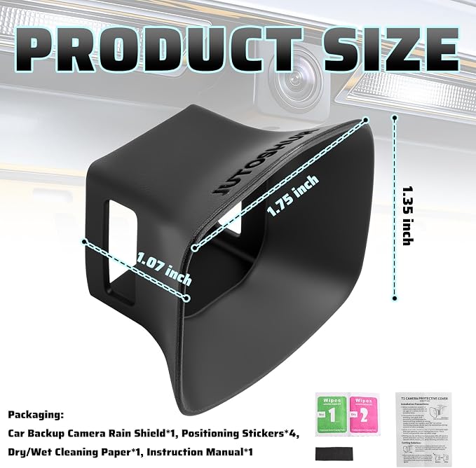 Car Backup Camera Rain Shield Silicone, Backup Camera - Image 2