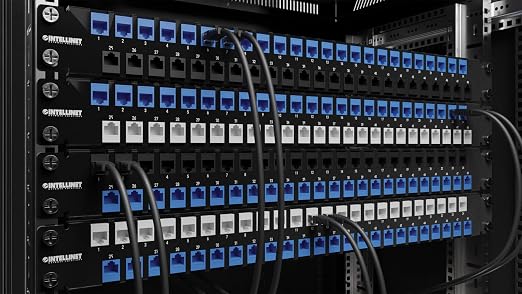Intellinet 48-Port Blank 1U Keystone Patch Panel Rackmount – 19” Size - Image 3