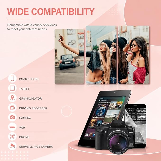 256GB TF SD Card with Adapter, High Speed Memory Card, UHS-I C10 A1 Memory TF - Image 4