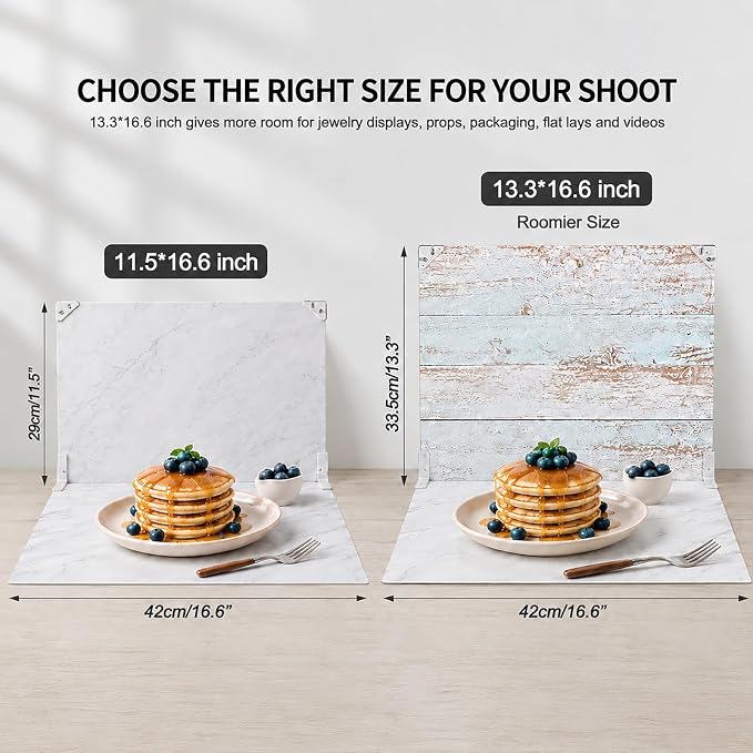 Food Photography Backdrops, 16.5x13.3 Inch Photo Backdrop Board - Image 6