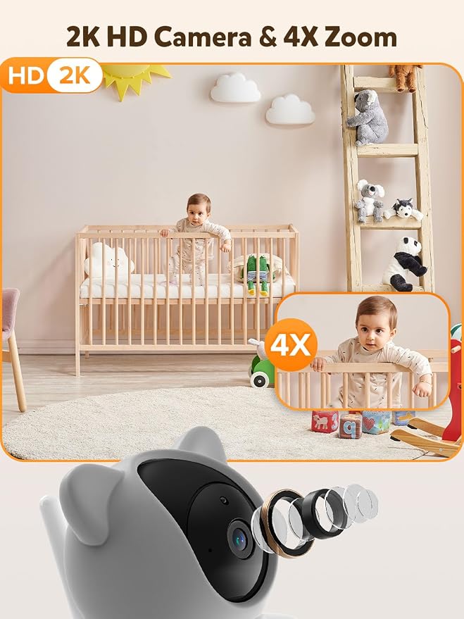 iFamily WiFi Baby Monitor with App – Smartphone Baby Monitor with 5" HD Monitor - Image 3