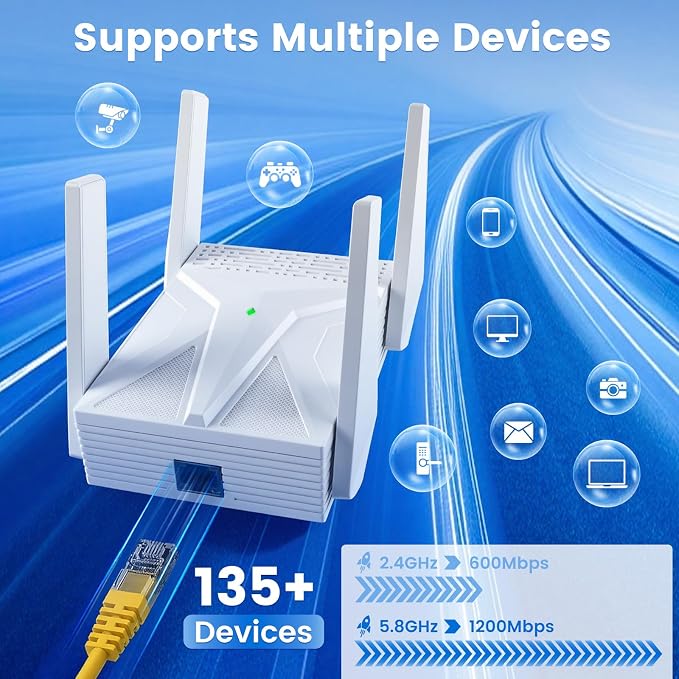 2026 AX1800 WiFi 6 Extender, WiFi Extender Signal Booster - Image 4