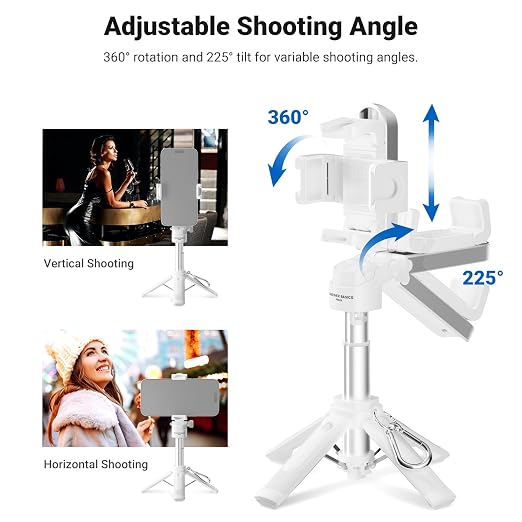 NEEWER Mini Tripod for Phone, Lightweight Foldable Small Selfie Stick Cell - Image 5