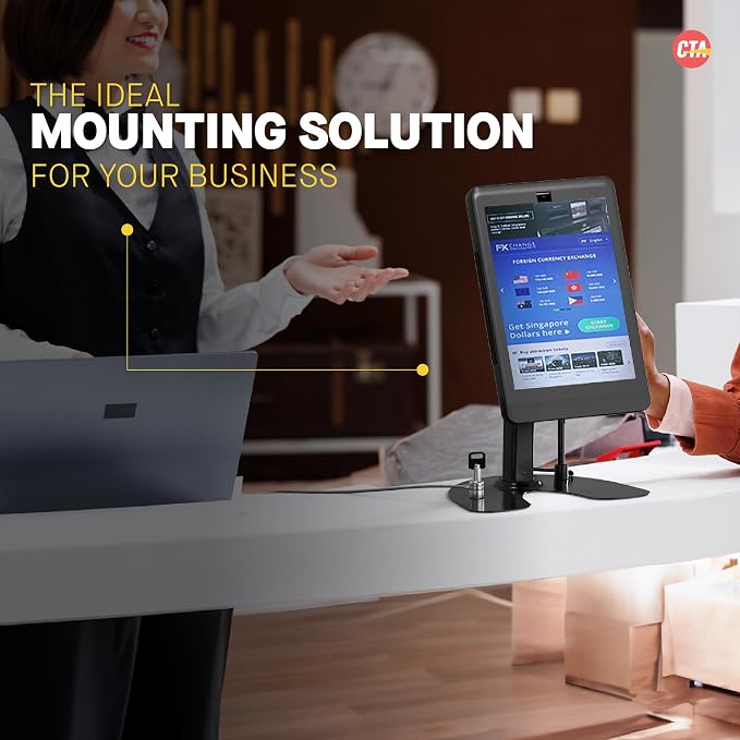 Dual POS Kiosk – CTA Dual Security Kiosk Stand - Image 6