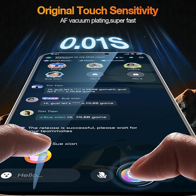 YMHML 3 Pack Compatible for iPhone 16 Pro Max Privacy Screen Protector Tempered - Image 4