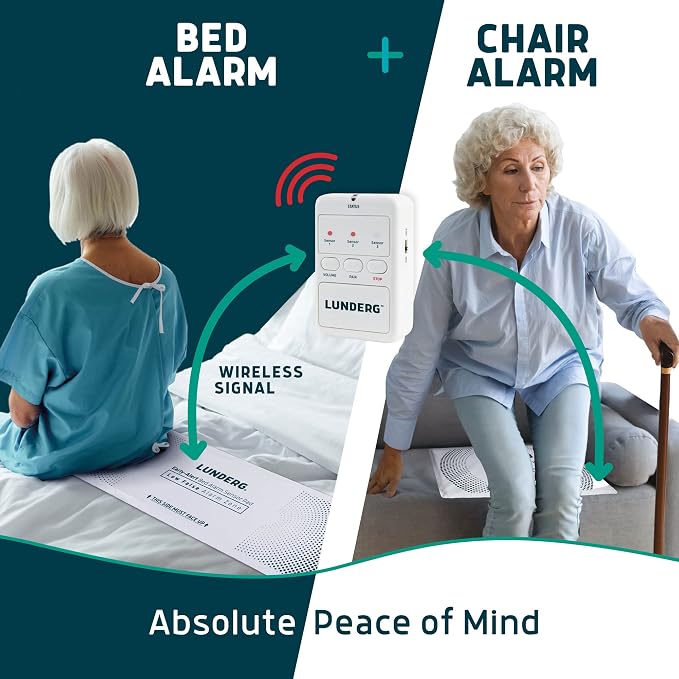 Lunderg Wireless Early Alert Bed & Chair Alarm Set - Image 2