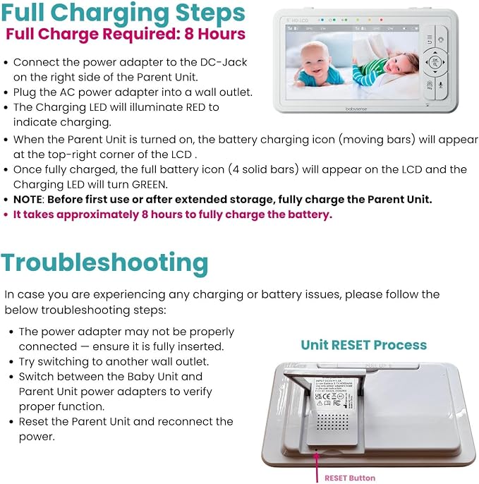 Babysense HD 5" Video Baby Monitor - Image 9