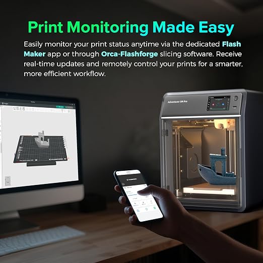 FLASHFORGE Camera Kit for Adventurer 5M/Pro/AD5X 3D Printer, Real-time and - Image 5