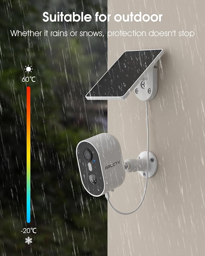 ARCCTV Security Camera Wireless Outdoor, 4MP Recharge Battery Powered WiFi - Image 7