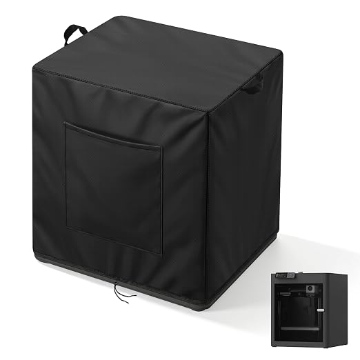 3D Printer Cover for Bambu LAB P1S/P2S, 600D Heavy Duty Dust Cover by TwoPone