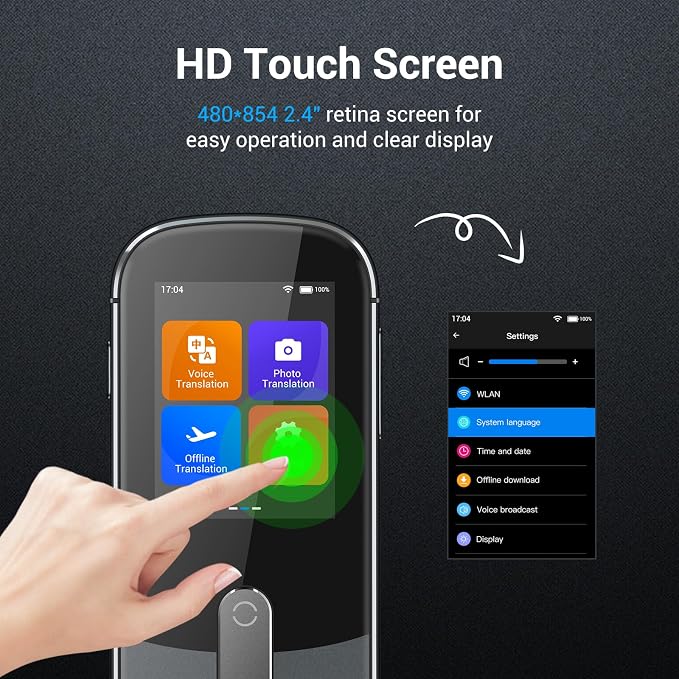 Anfier Offline Language Voice Translator Device W09 PRO - Image 5