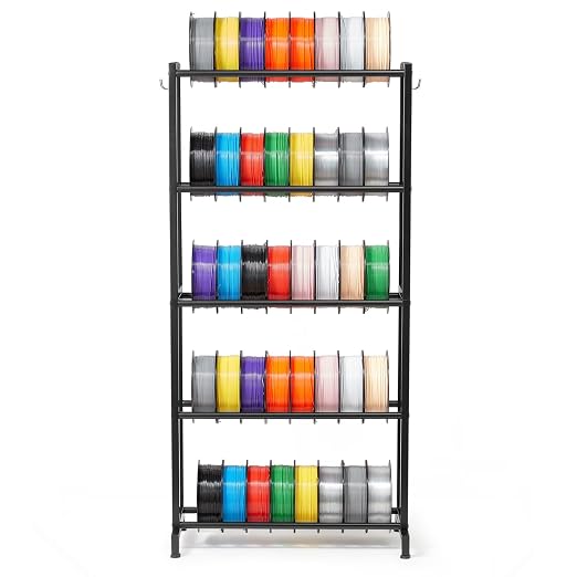VEVOR 3D Printer Filament Storage Rack, 5 Tier Heavy Duty Storage Shelves - Image 8